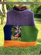Charger l'image dans la galerie, Gilet Oiseau multicolor