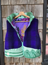 Charger l'image dans la galerie, Gilet Canevas Violet&vert M/L