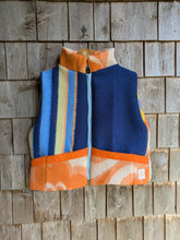 Charger l'image dans la galerie, Gilet bleu rayé orange M/L