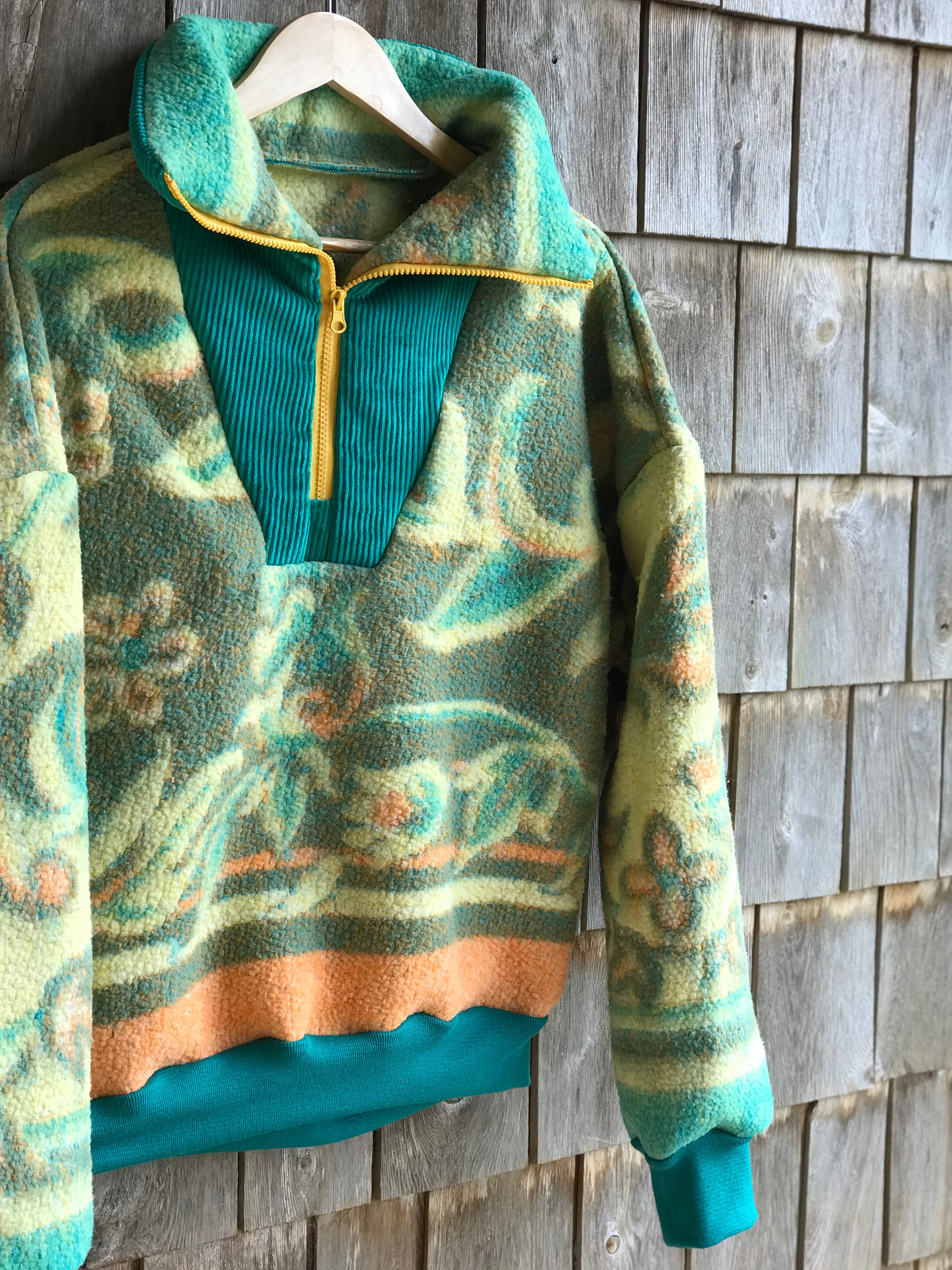 Pull Vert & Orange - M/L