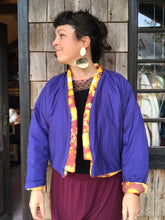 Charger l'image dans la galerie, Veste kimono fleurs orange
