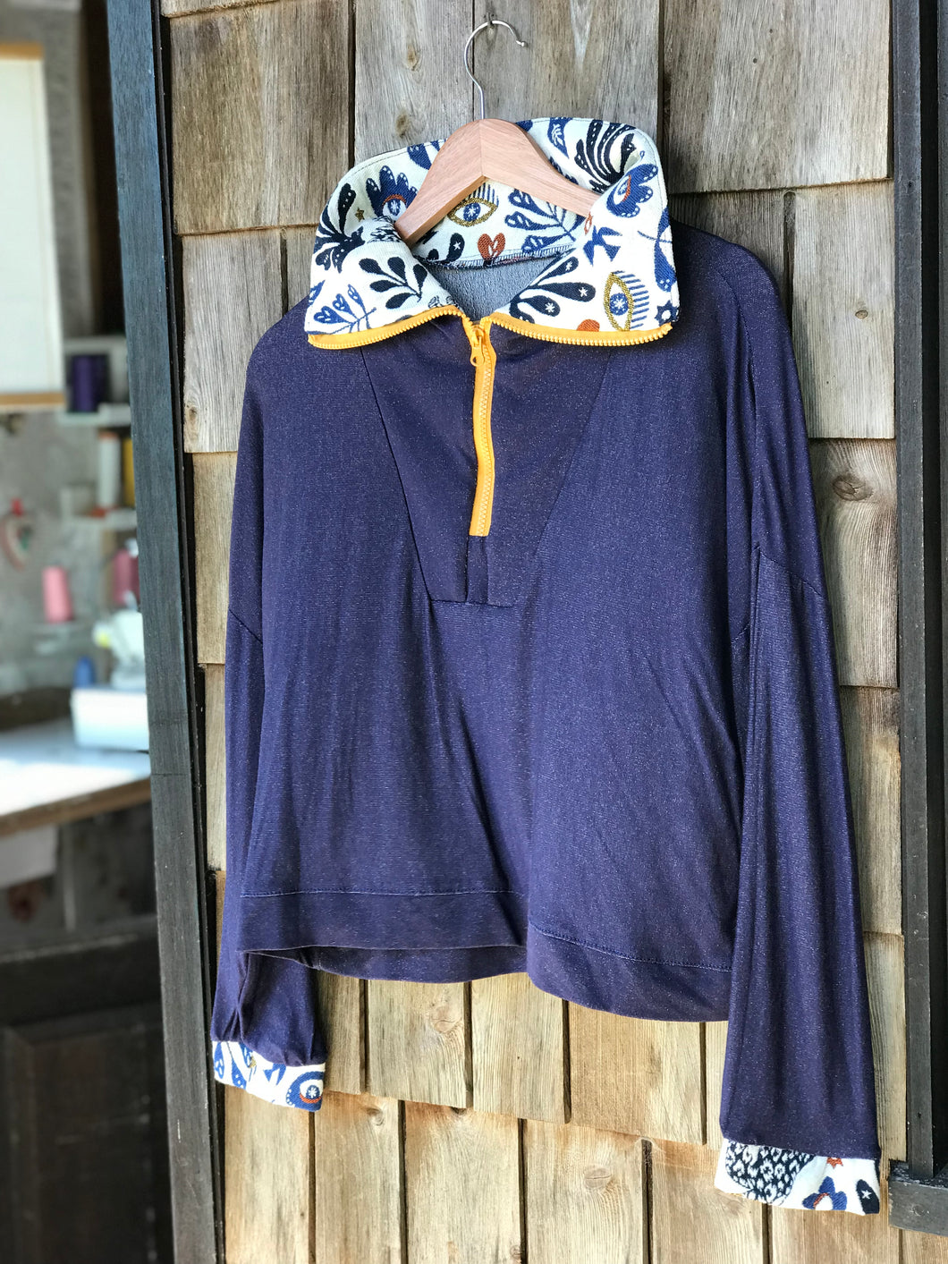 Pull Bleu oeil - M/L