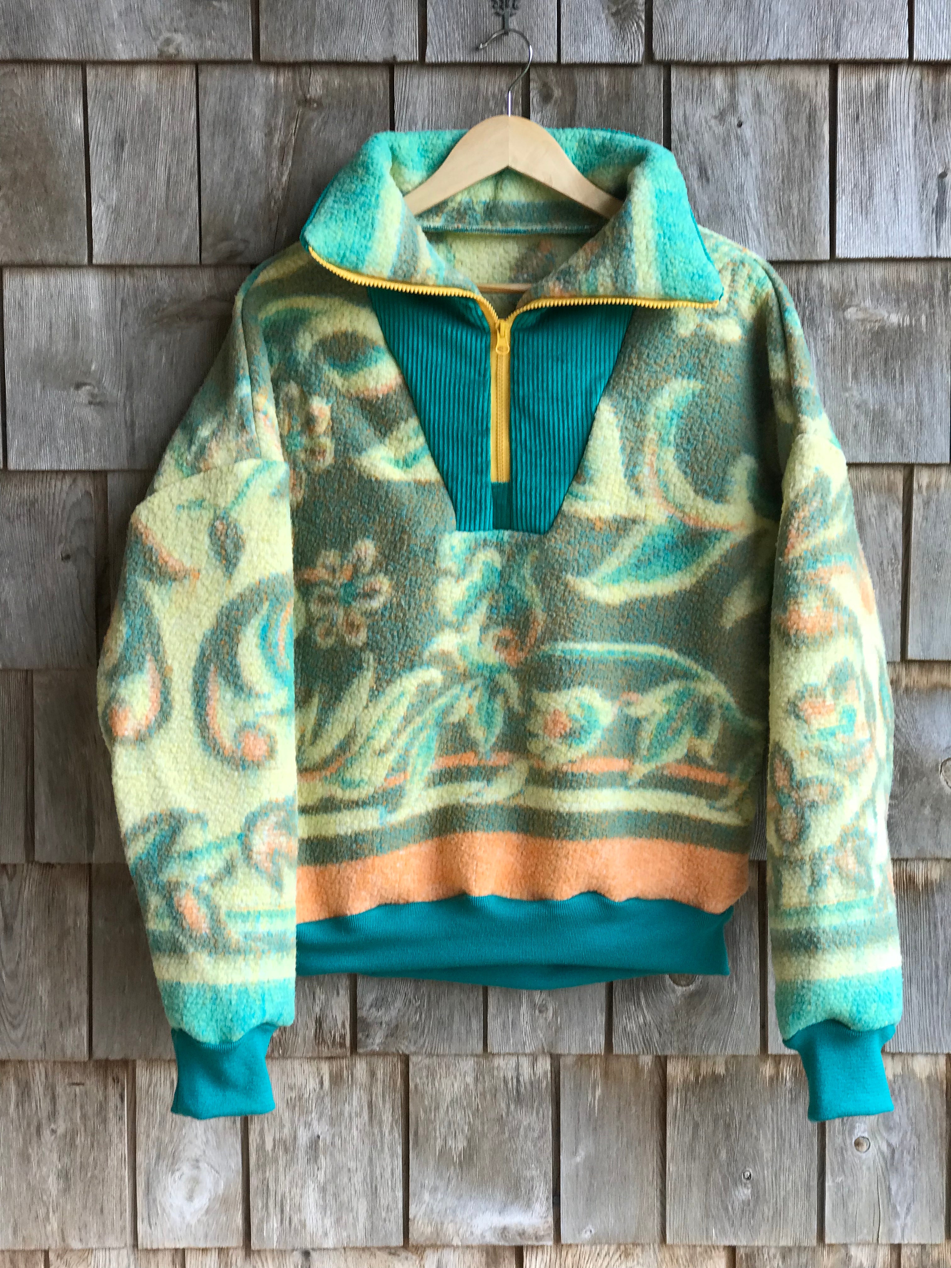 Pull Vert & Orange - M/L