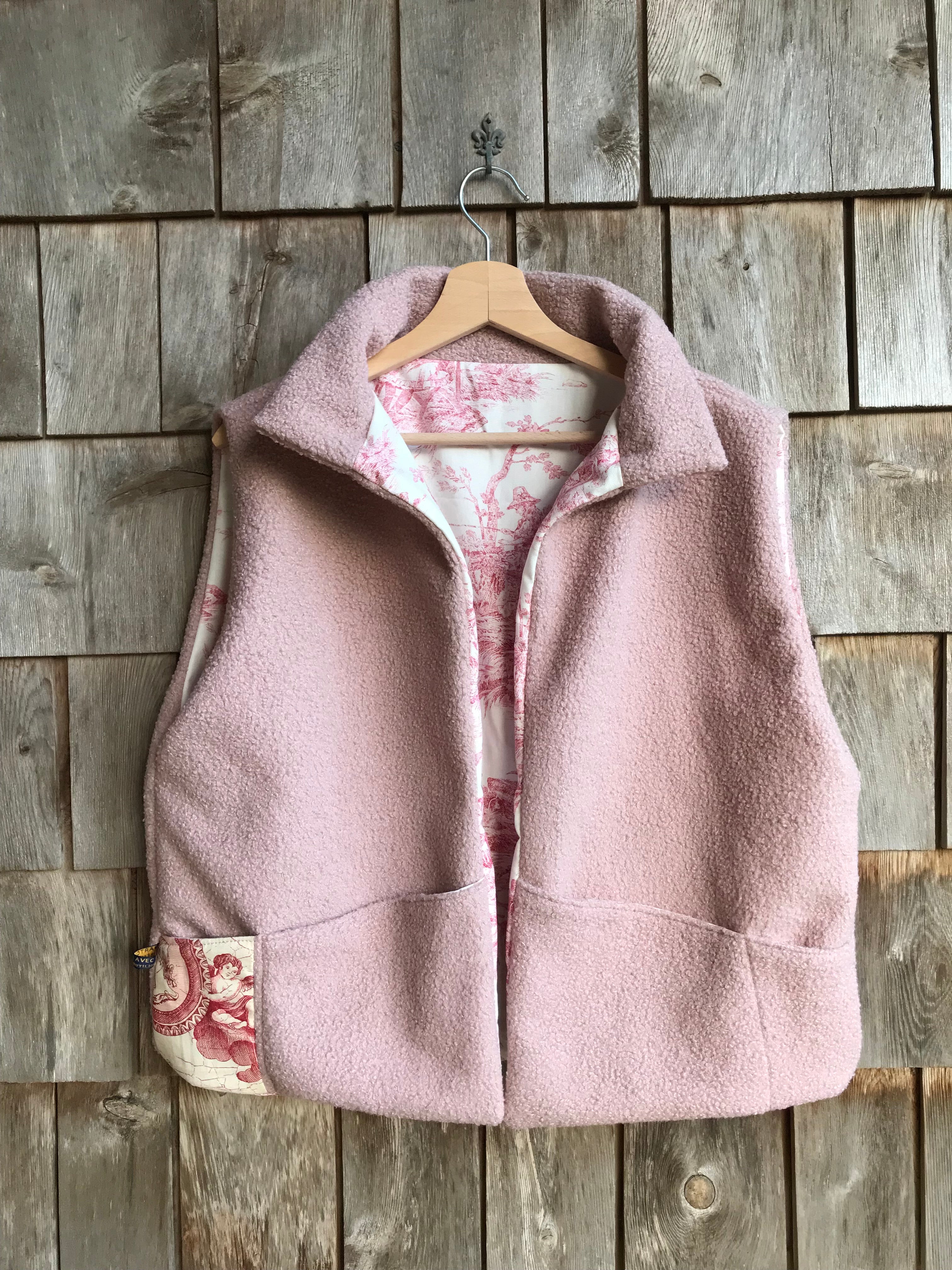 Gilet Rose Vichy