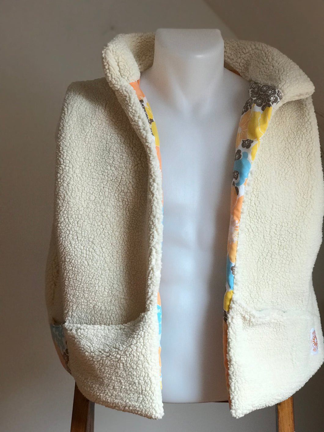 Gilet Vintage fleuri