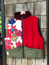 Charger l&#39;image dans la galerie, Gilet Rouge et fleurs M/L
