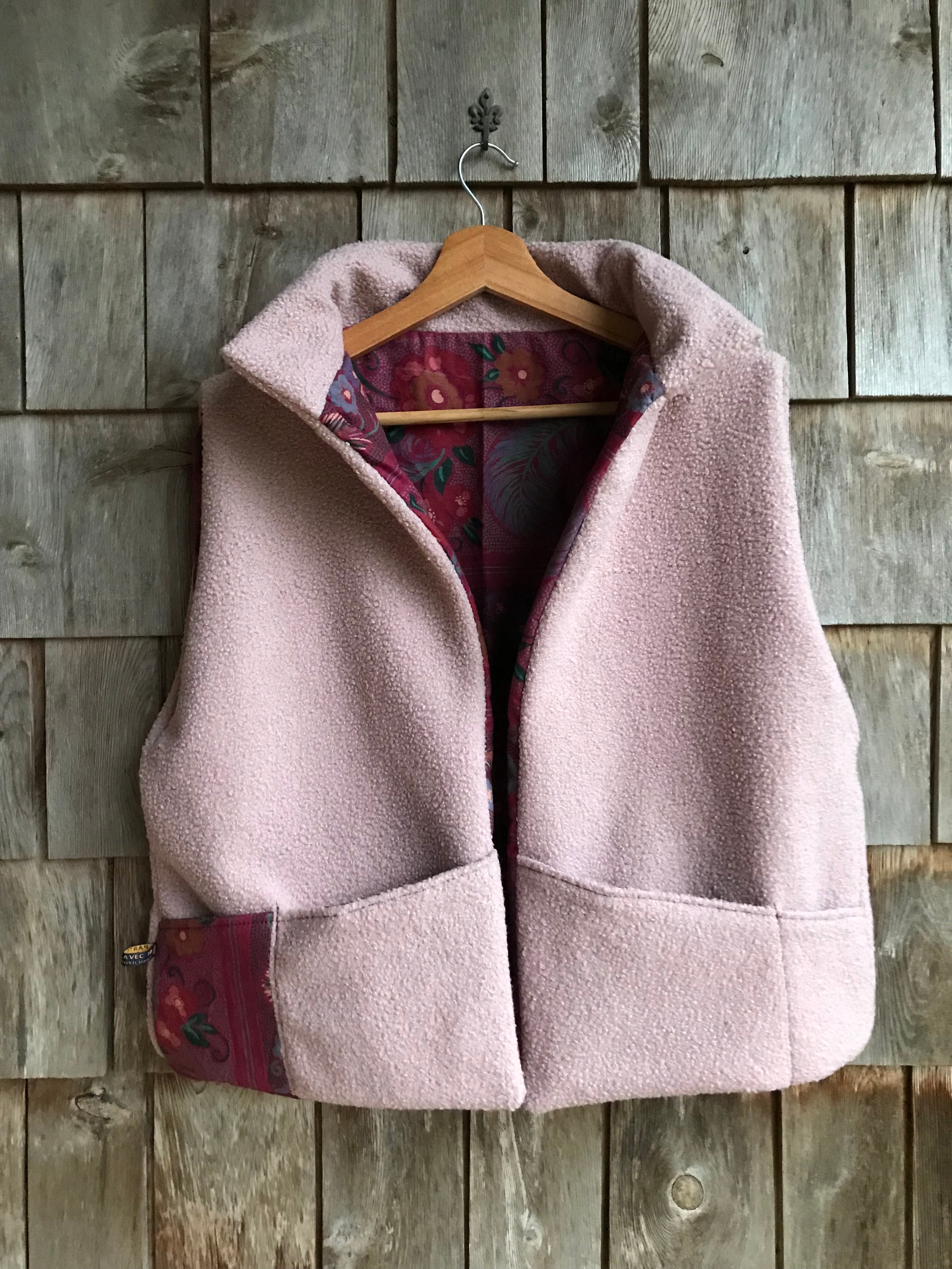 Gilet Rose Bordeaux
