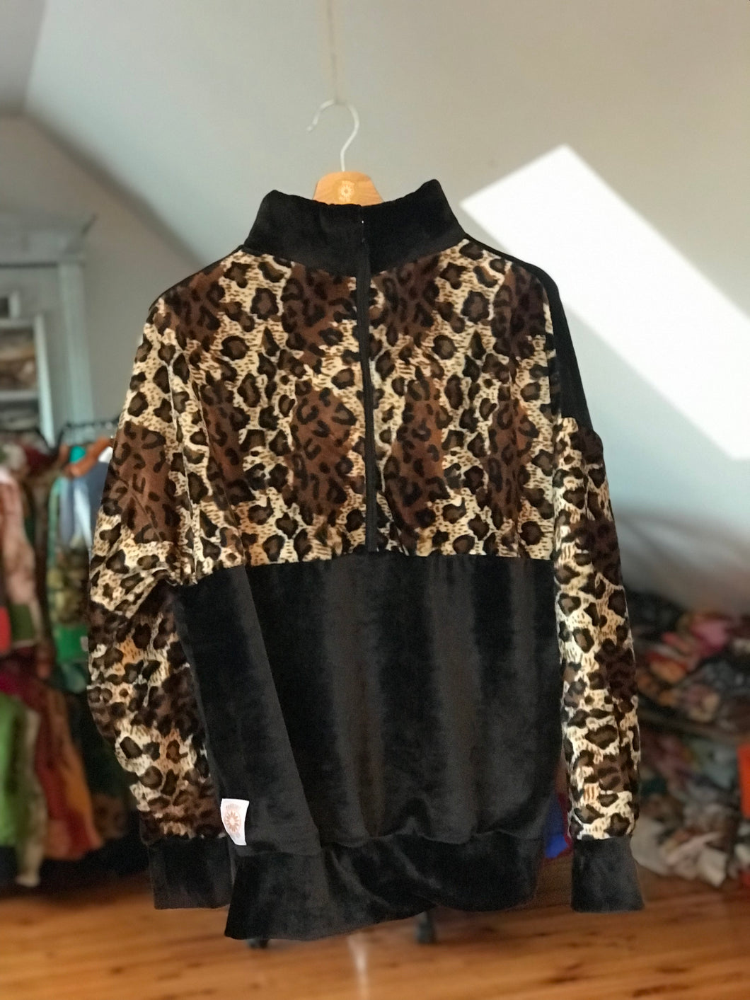 Pull Léopard Noir - M/L