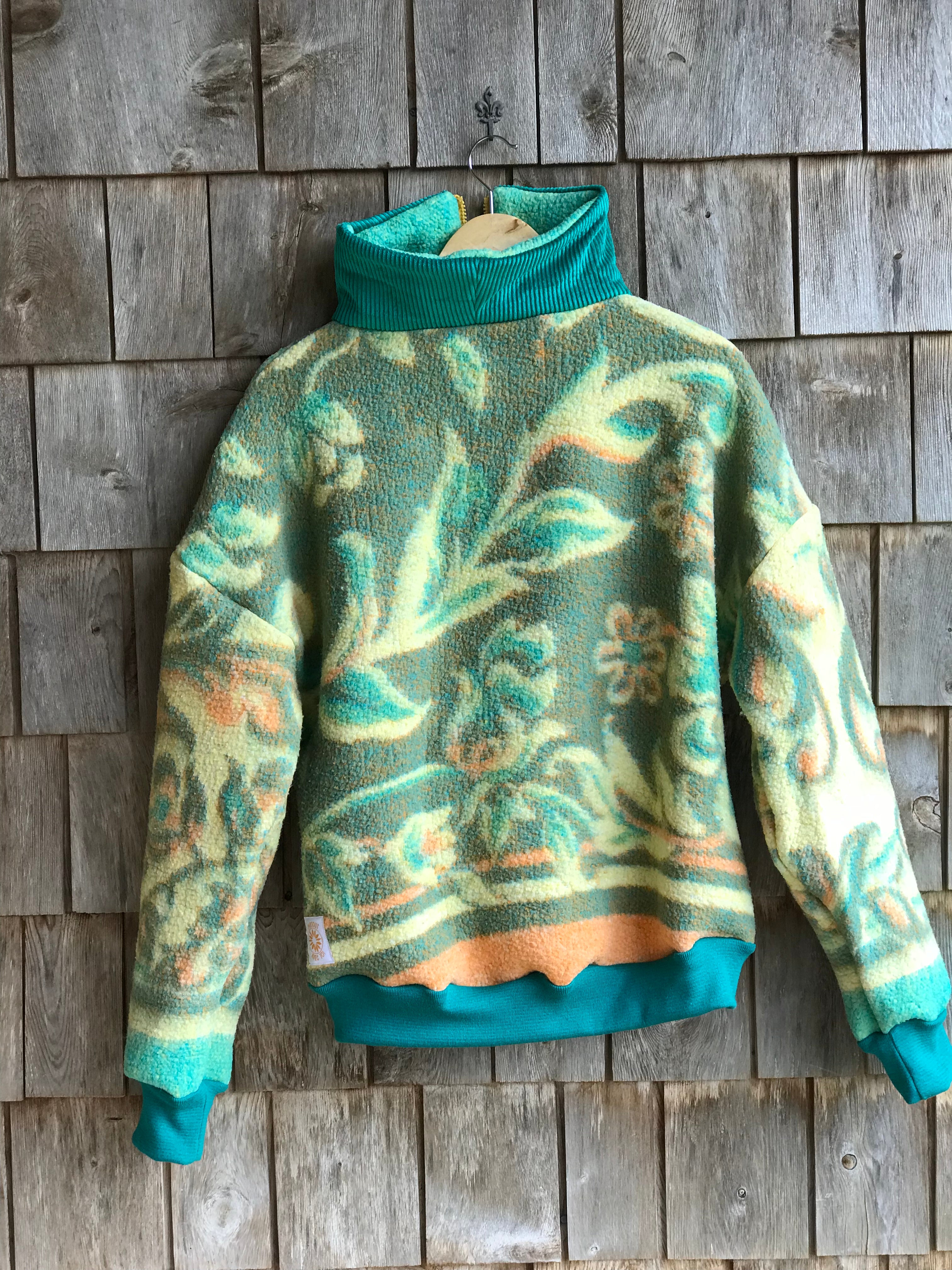 Pull Vert & Orange - M/L