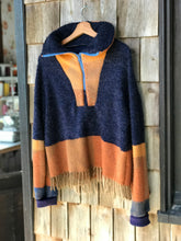 Charger l&#39;image dans la galerie, Pull Bleu et terracotta - S
