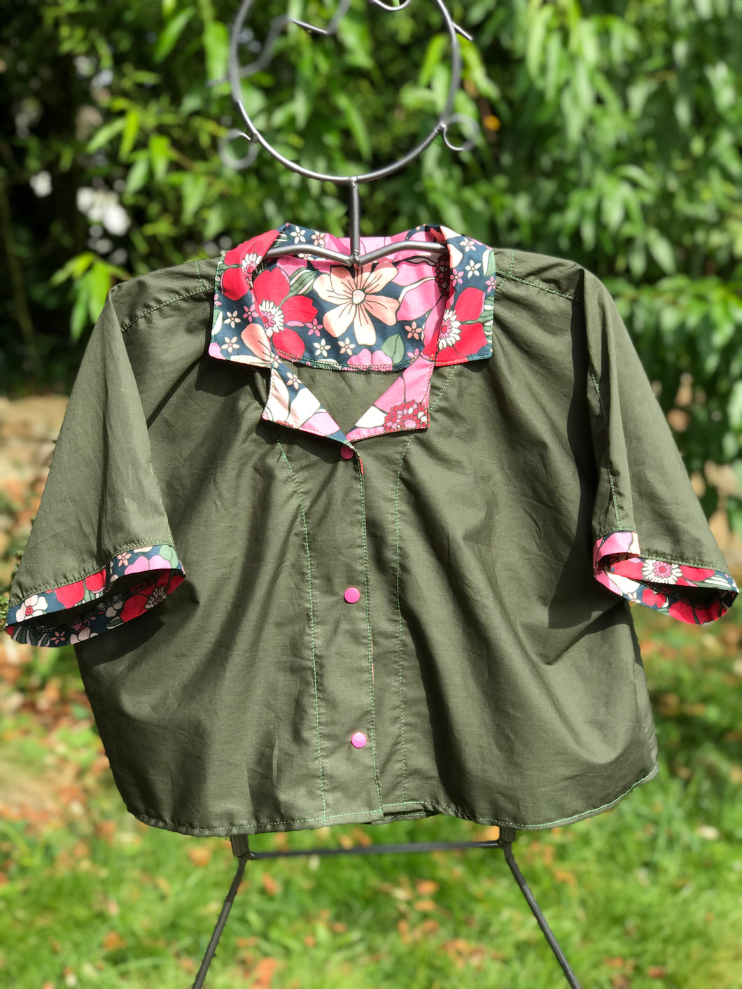 Chemise Courte Kaki