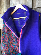 Charger l&#39;image dans la galerie, Gilet Violet bleu vert M/L
