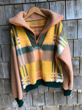 Charger l'image dans la galerie, Pull Carreaux jaune &amp;vert - M/L
