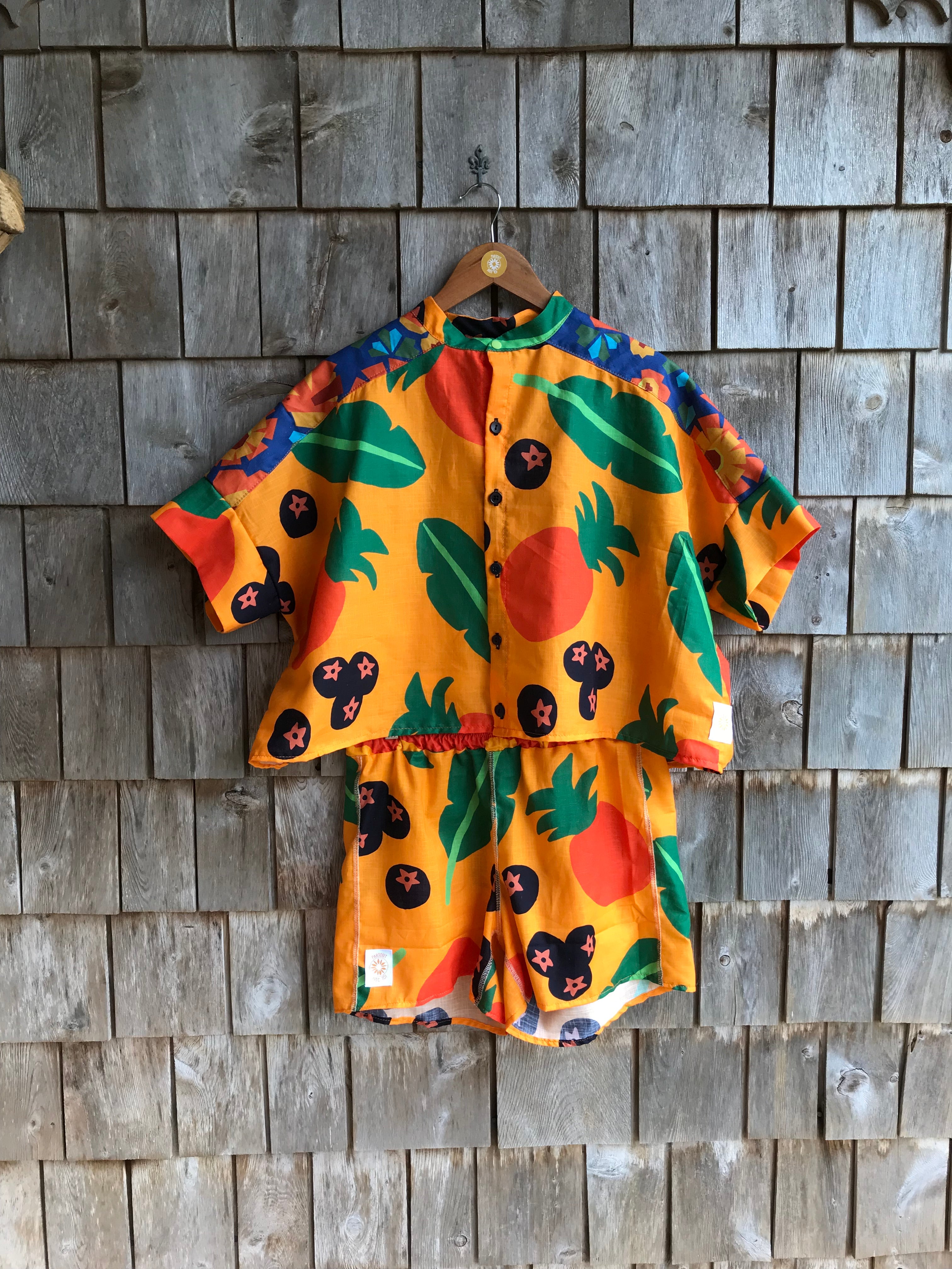Chemise Courte Orange