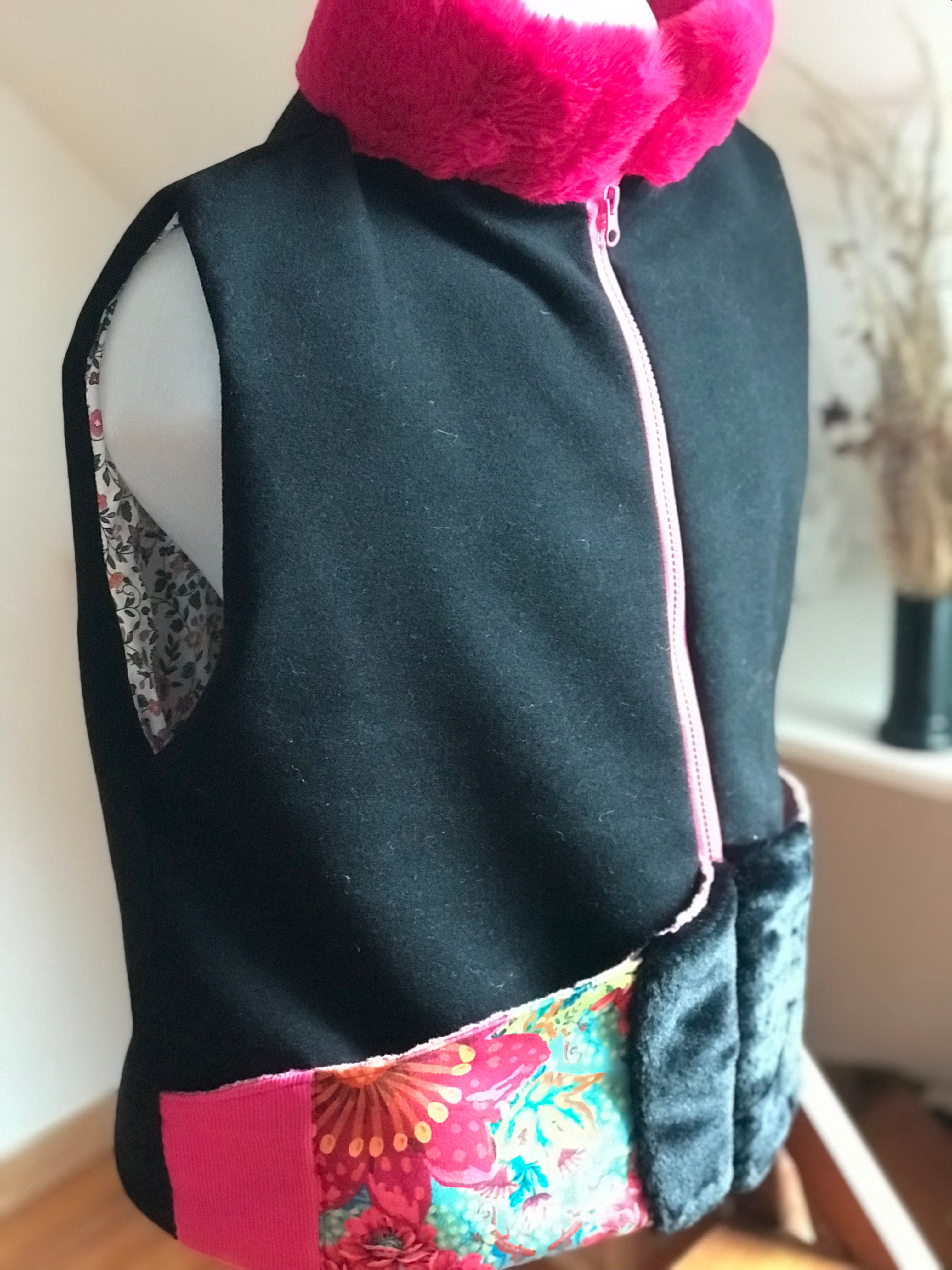 Gilet Rose&Noir