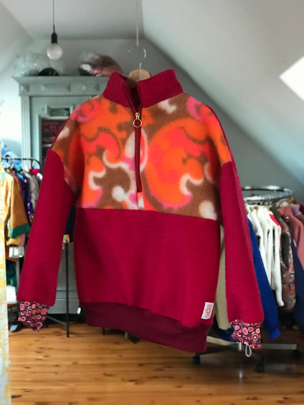 Pull rouge Psyché- M/L