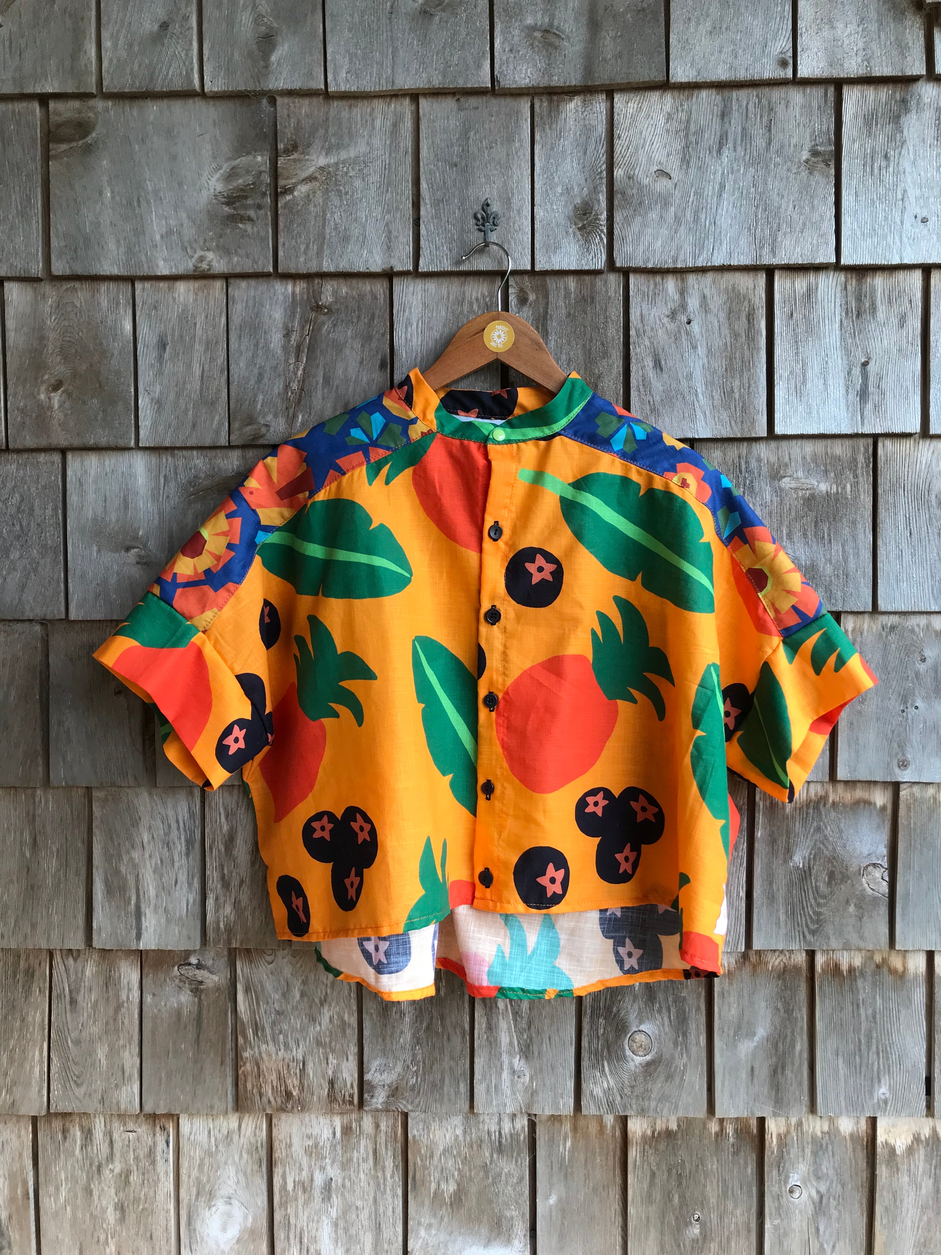 Chemise Courte Orange