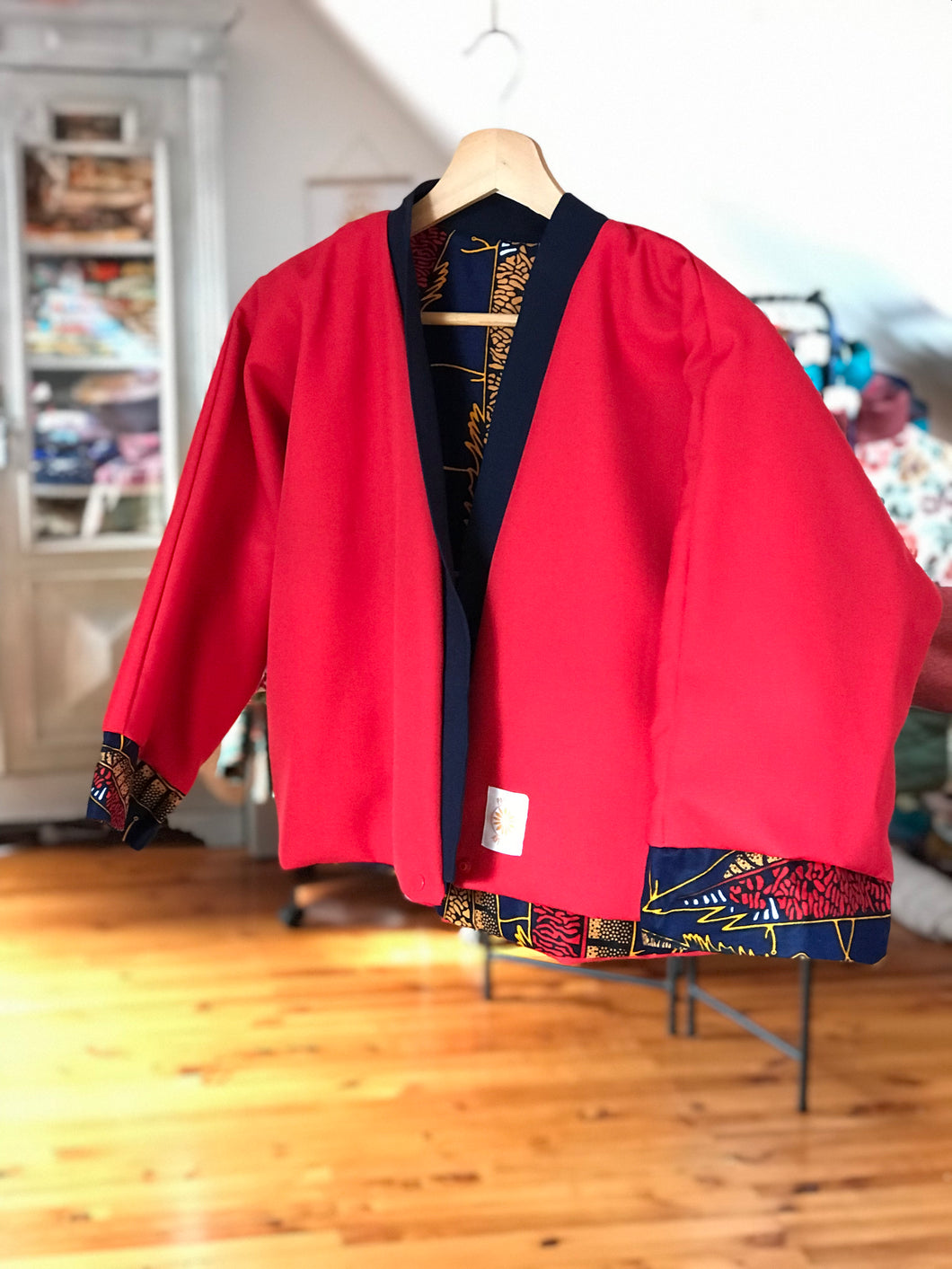 Veste kimono Rouge