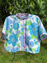 Charger l&#39;image dans la galerie, Chemise Courte fleur bleue

