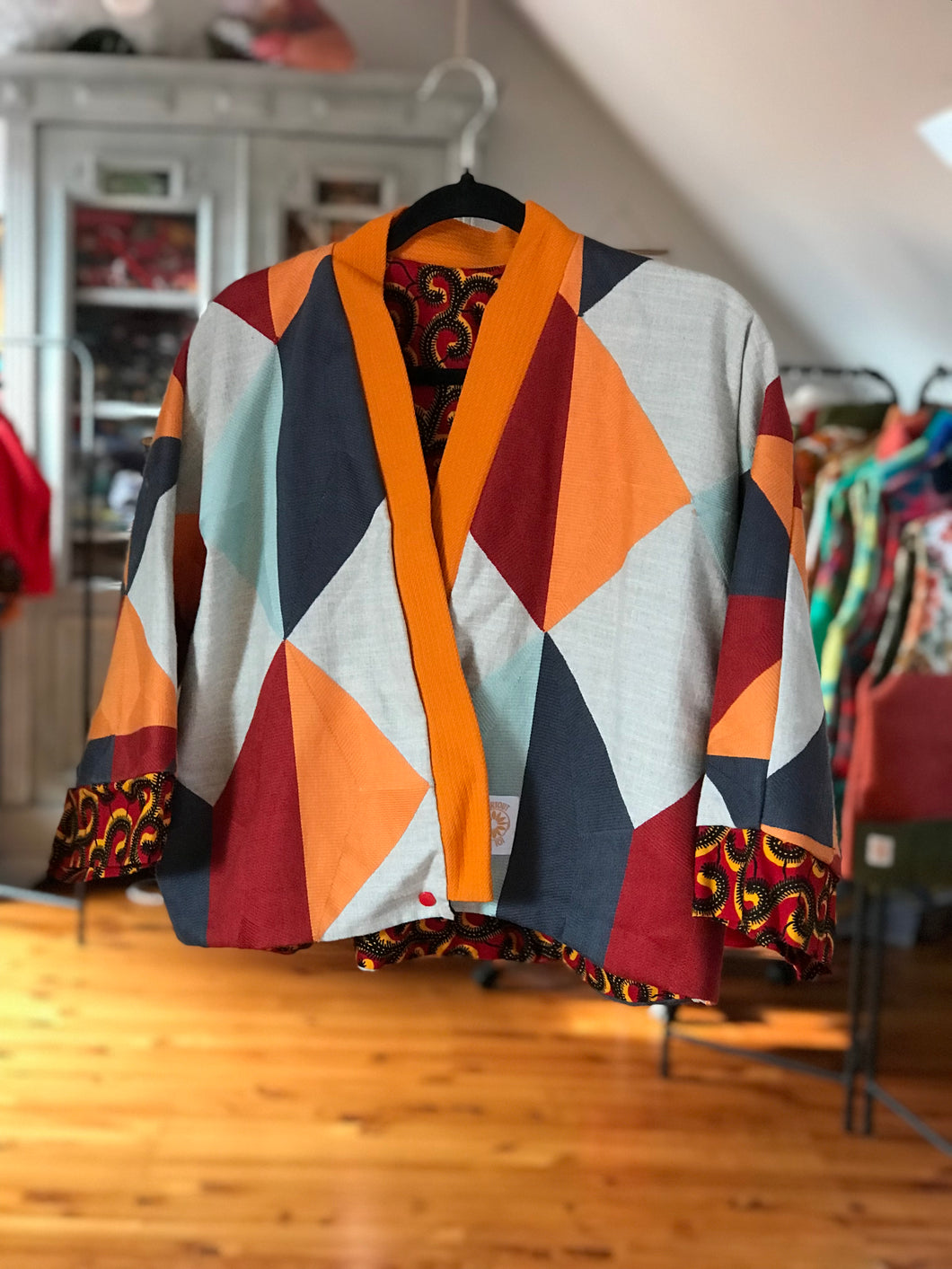 Veste kimono Orange