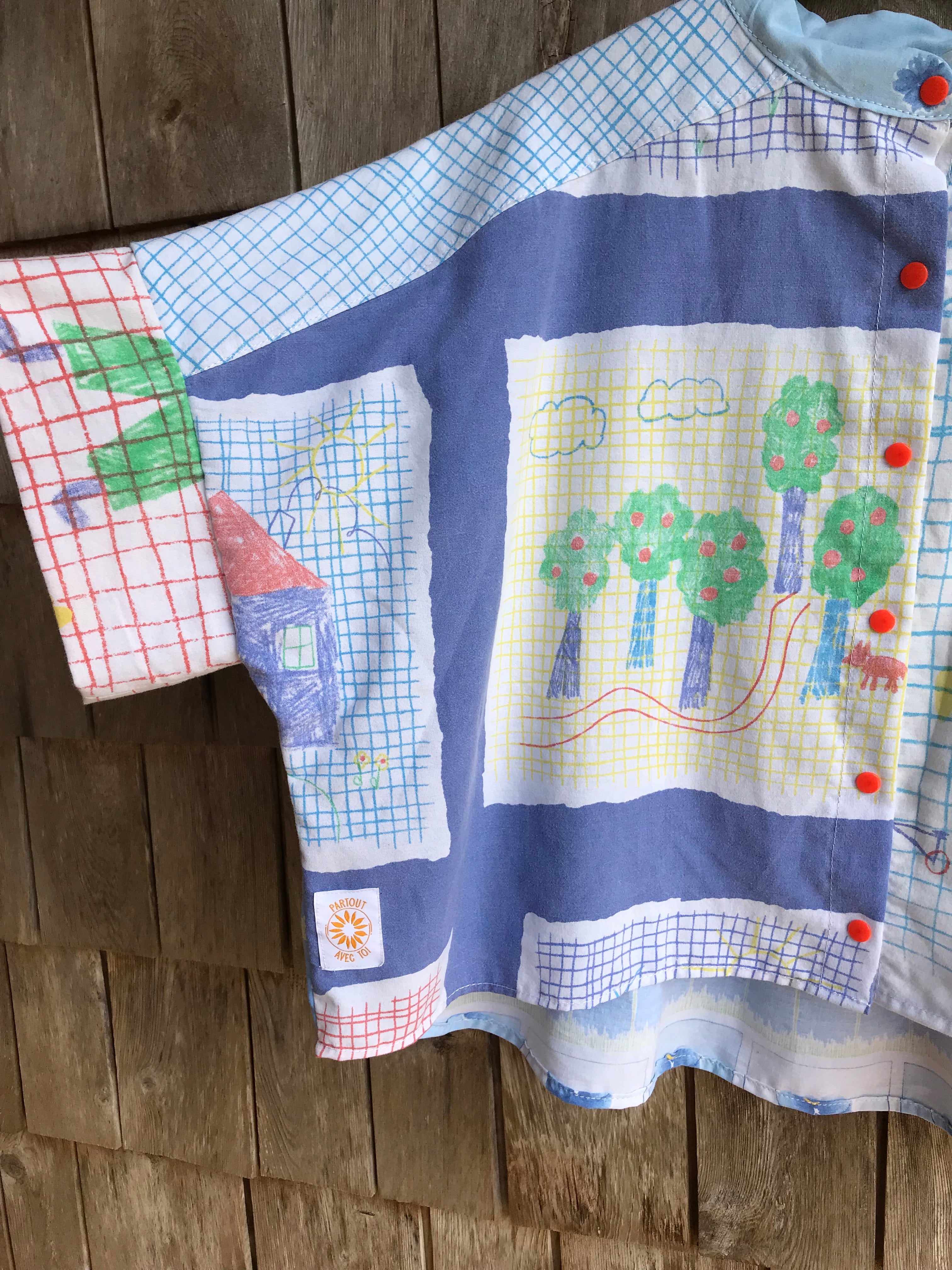 Chemise Courte Cahier & Fleurs