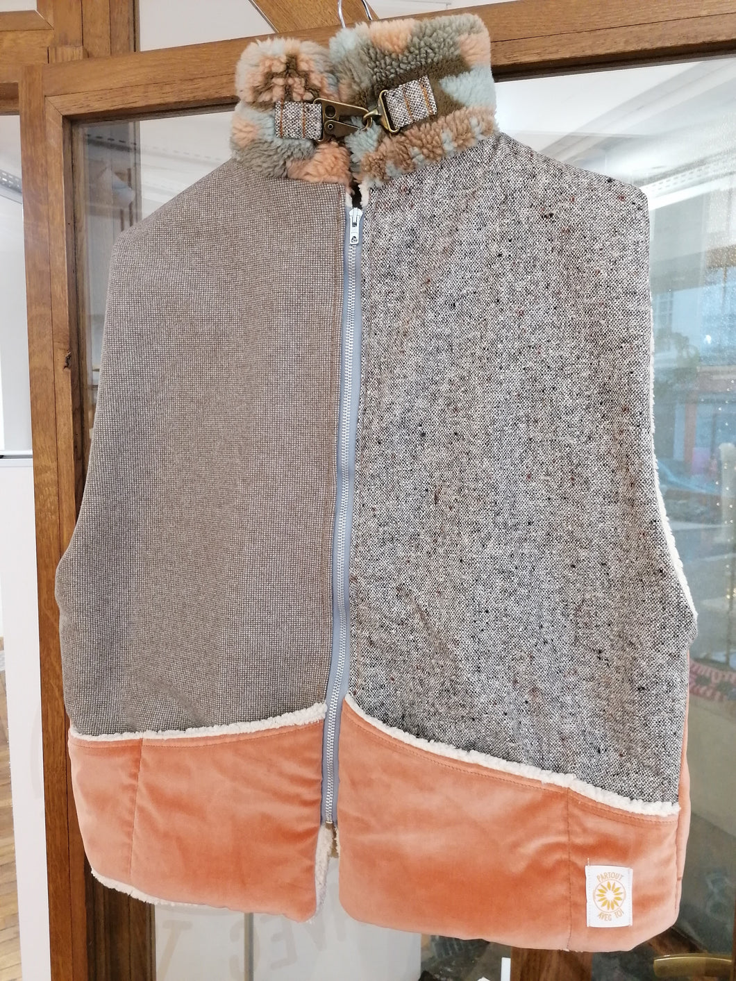 Gilet Taupe Rose - Oversize