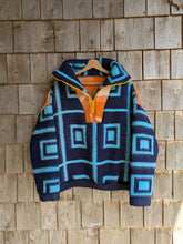 Charger l'image dans la galerie, Pull turquoise orange - M/L
