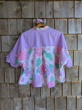 Charger l'image dans la galerie, Chemise Courte fleurs Parme
