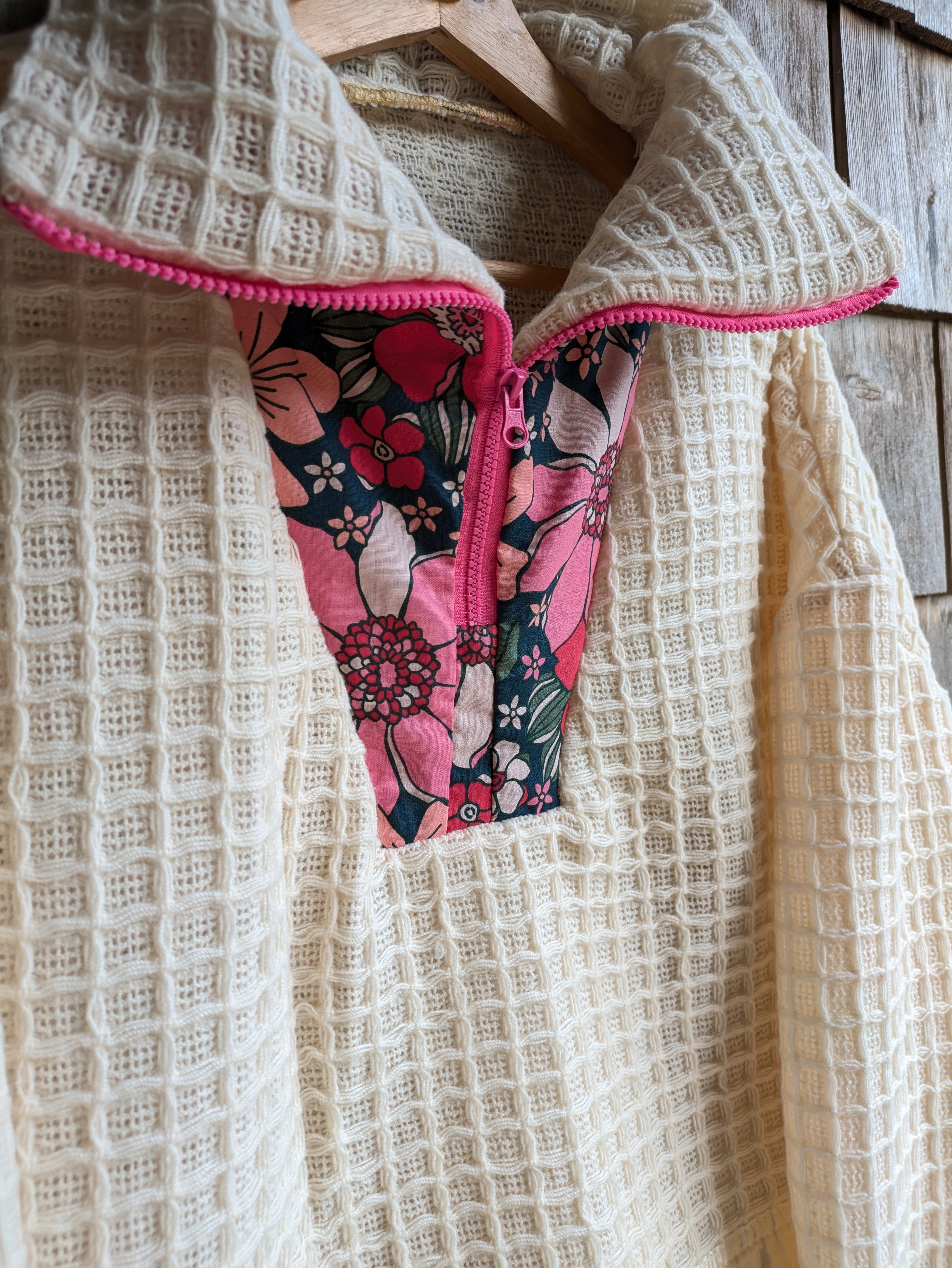 Pull Laine et fleurs - M/L