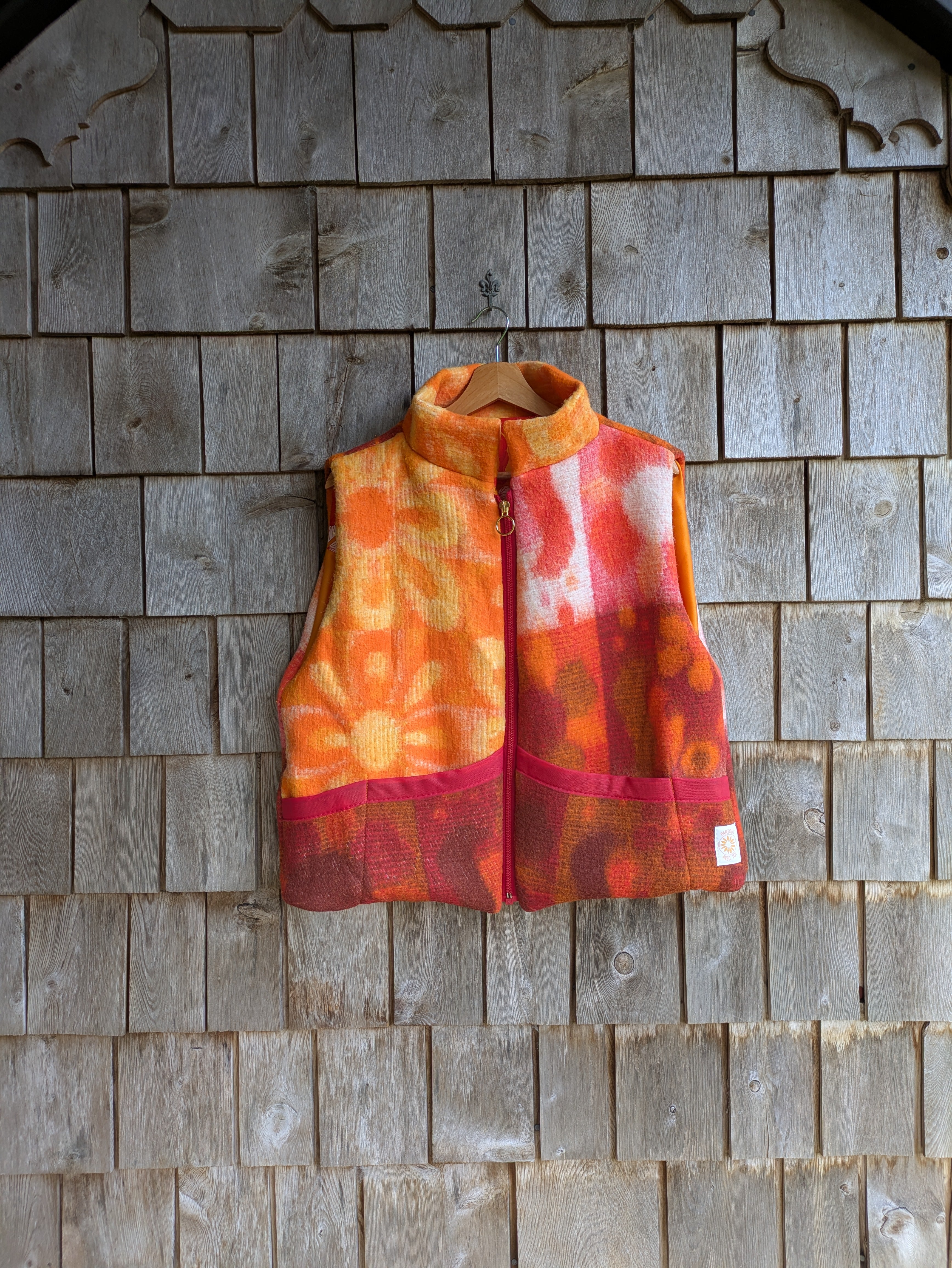 Gilet rouge terracotta M/L