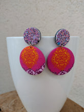 Charger l'image dans la galerie, Boucles rondes Rose paillettes
