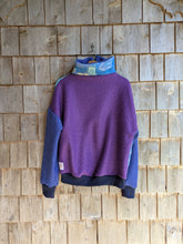 Charger l'image dans la galerie, Pull bleu et mauve - M/L
