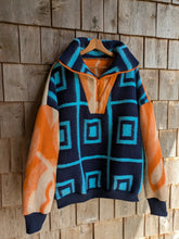 Charger l'image dans la galerie, Pull turquoise orange  - L/XL
