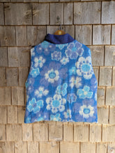 Charger l'image dans la galerie, Gilet bleu fleur et carreaux L/XL
