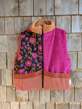 Charger l'image dans la galerie, Gilet Fleurs fushia M/L

