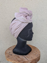 Charger l'image dans la galerie, Turban Flex Velours rose pâle
