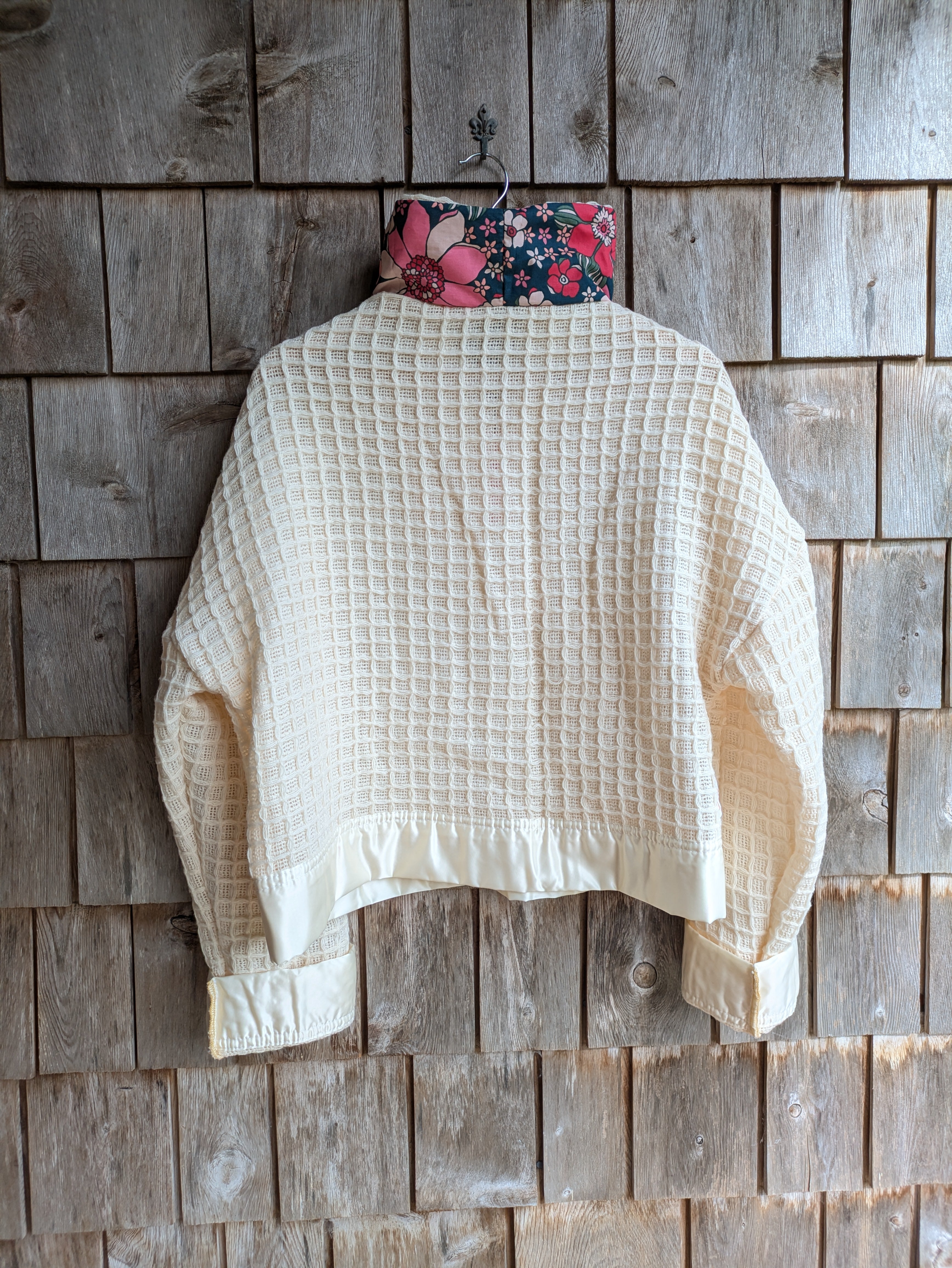Pull Laine et fleurs - M/L