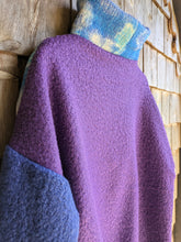 Charger l'image dans la galerie, Pull bleu et mauve - M/L
