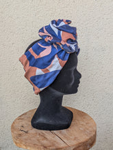 Charger l'image dans la galerie, Turban Flex Camel &amp; Bleu
