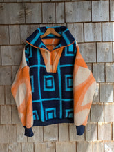 Charger l'image dans la galerie, Pull turquoise orange  - L/XL
