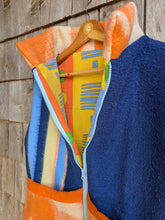 Charger l'image dans la galerie, Gilet bleu rayé orange M/L
