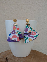 Charger l'image dans la galerie, Boucles Fleurs Mauve
