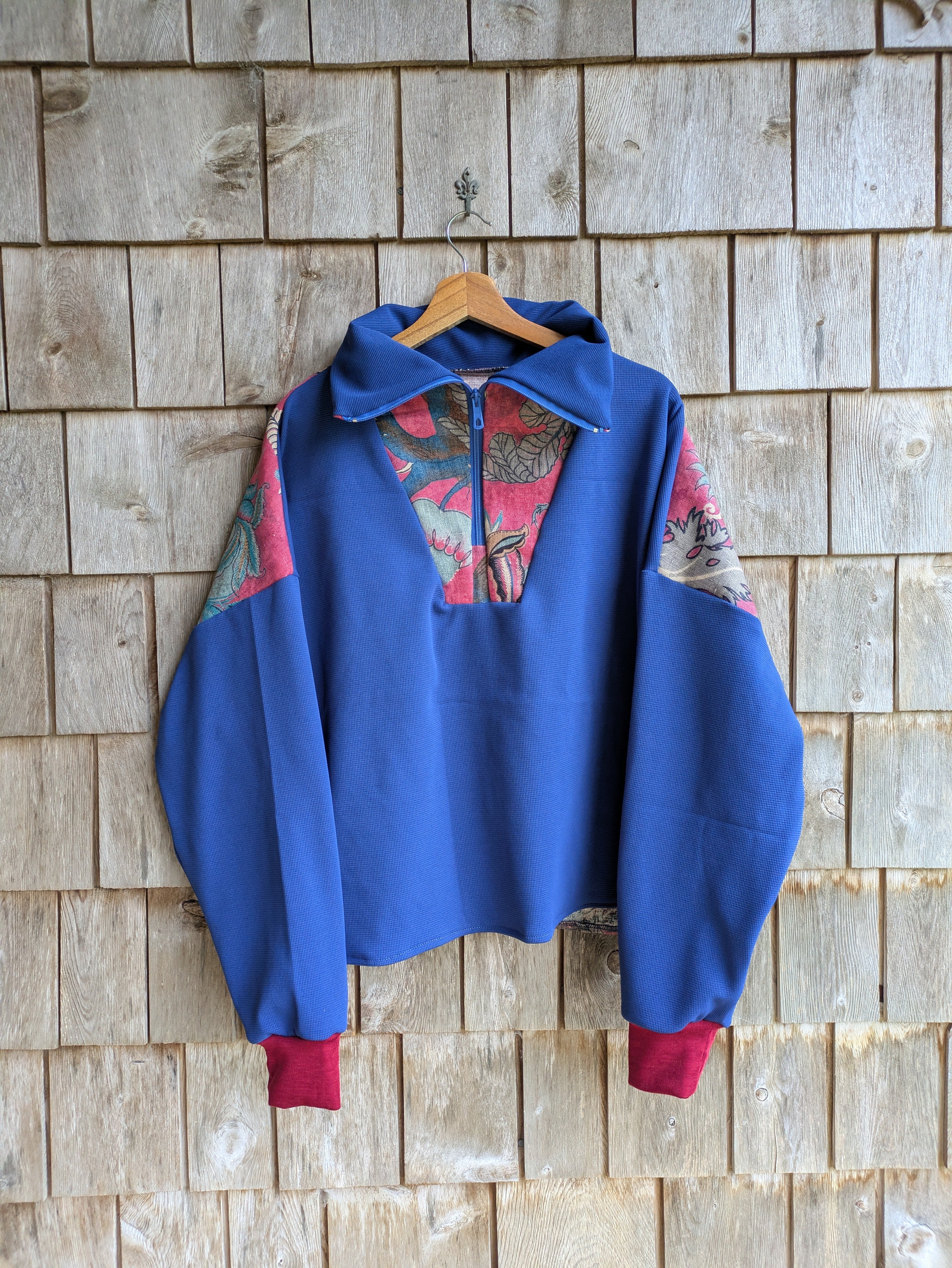 Pull bleu & lin - L/XL