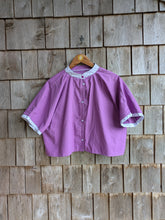 Charger l'image dans la galerie, Chemise Courte Mauve Coeurs
