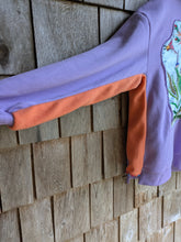 Charger l'image dans la galerie, Sweat mauve Paon capuche - M
