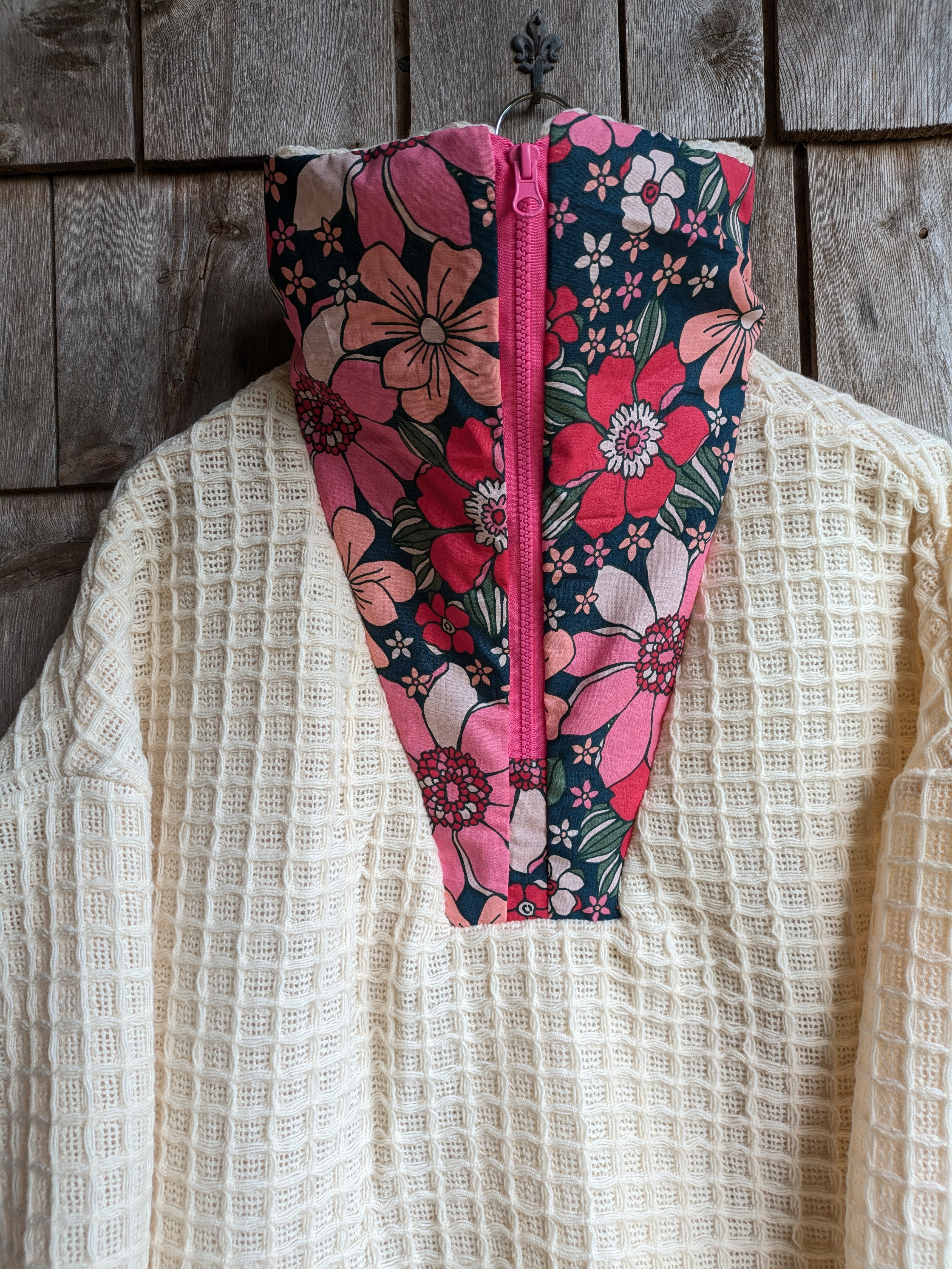 Pull Laine et fleurs - M/L