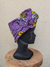 Charger l'image dans la galerie, Turban Flex Wax mauve
