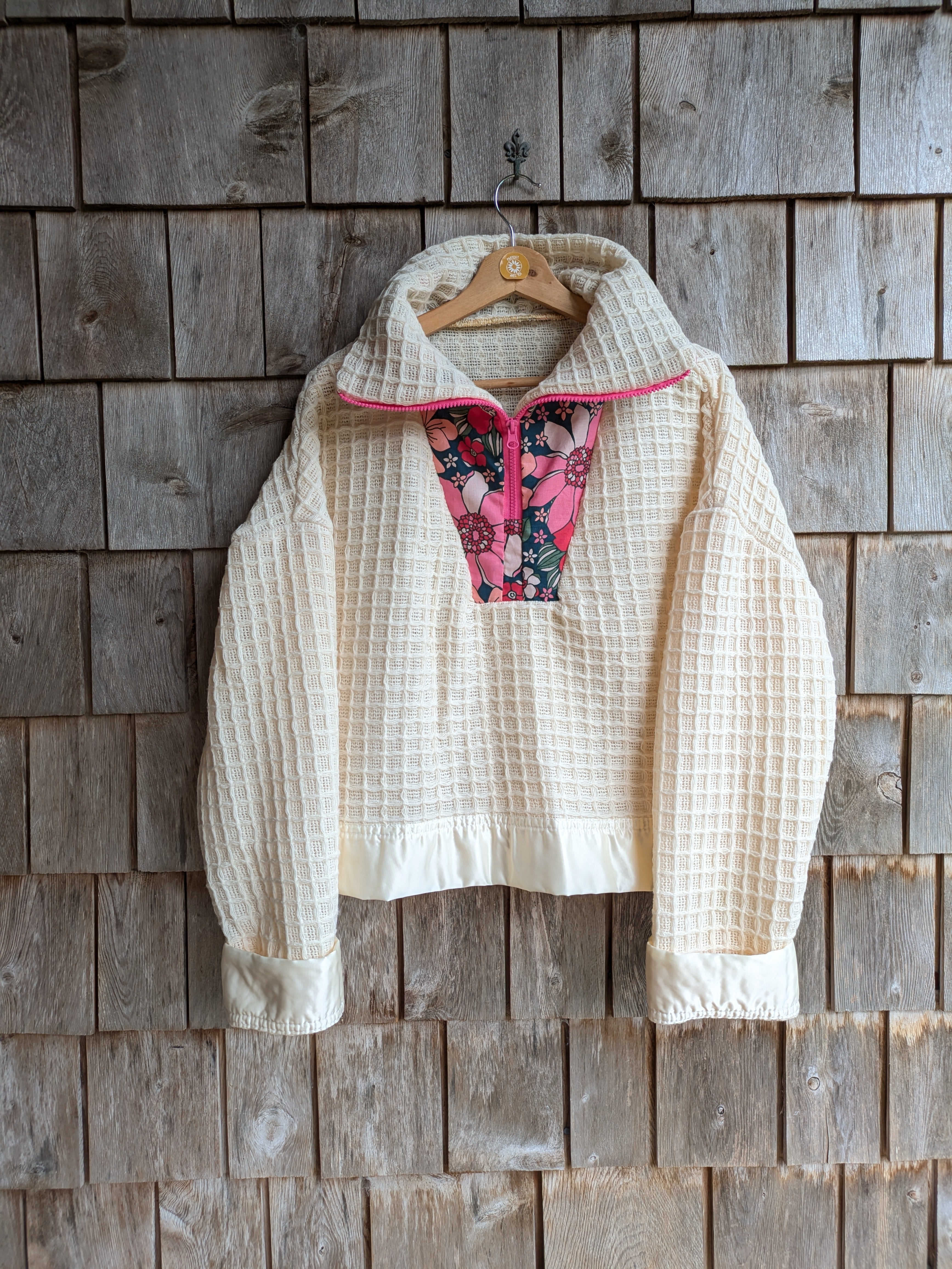 Pull Laine et fleurs - M/L