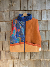 Charger l'image dans la galerie, Gilet bleu &amp; brique M/L
