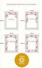 Charger l&#39;image dans la galerie, Tresse de lit 3.6 mètres Jersey (tour complet lit 120x60 cm)
